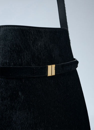 Belted Pony Hair Bucket Bag TOTEME Belted Pony Hair Bucket Bag Black tot0263073