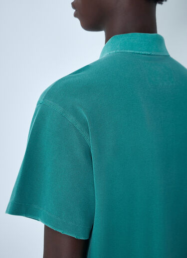 ERL Logo Motif Polo Shirt Green erl0162007