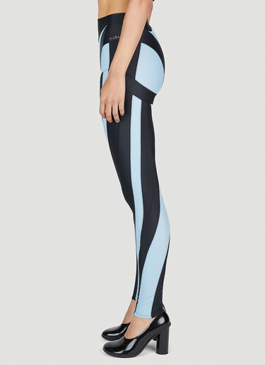 Mugler Panel Leggings Light Blue mug0252020