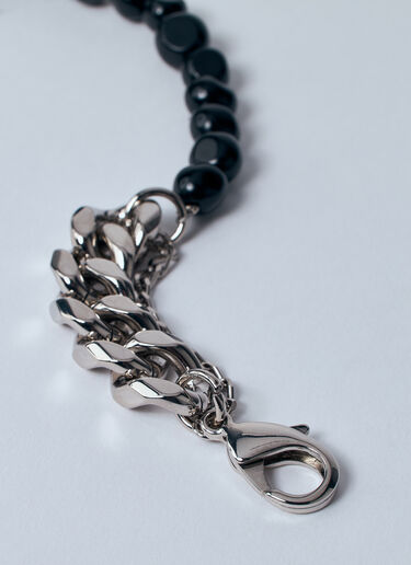 Dries Van Noten Bead-And-Chain Bracelet Black dvn0160039