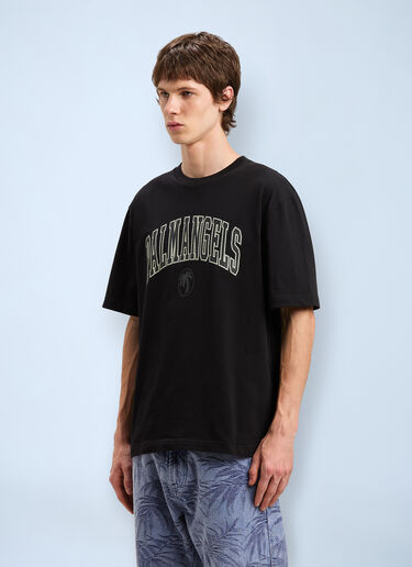 College Logo T-shirt Palm Angels College Logo T-shirt Black pma0160008