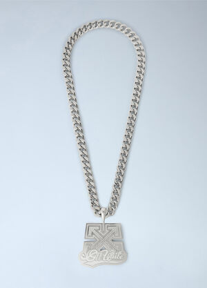 Off-White Bling Strass Arrow Chain Grey ofw0164360