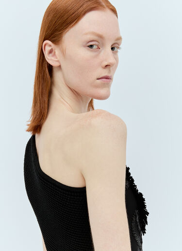 원-숄더 니트 탑  Max Mara 원-숄더 니트 탑  블랙 max0256022