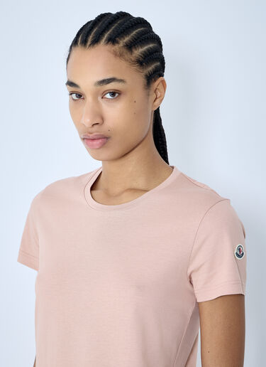 Moncler Logo Motif T-Shirt Pink mon0260027
