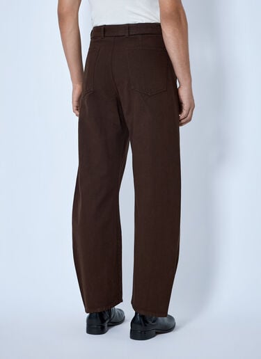 LN-CC® - Lemaire: Twisted Belted Pants - Brown Lemaire Twisted Belted Pants Brown lem0366002