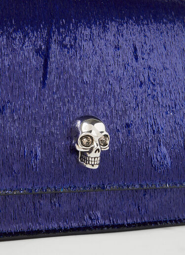 Alexander McQueen 小号骷髅单肩包 蓝色 amq0252007