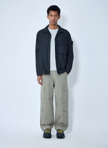 Stone Island Technical Nylon Overshirt Black sto0164003