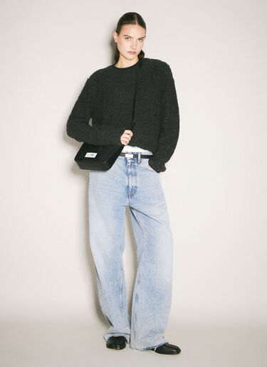MM6 Maison Margiela 数字尼龙单肩包 黑色 mmm0257015