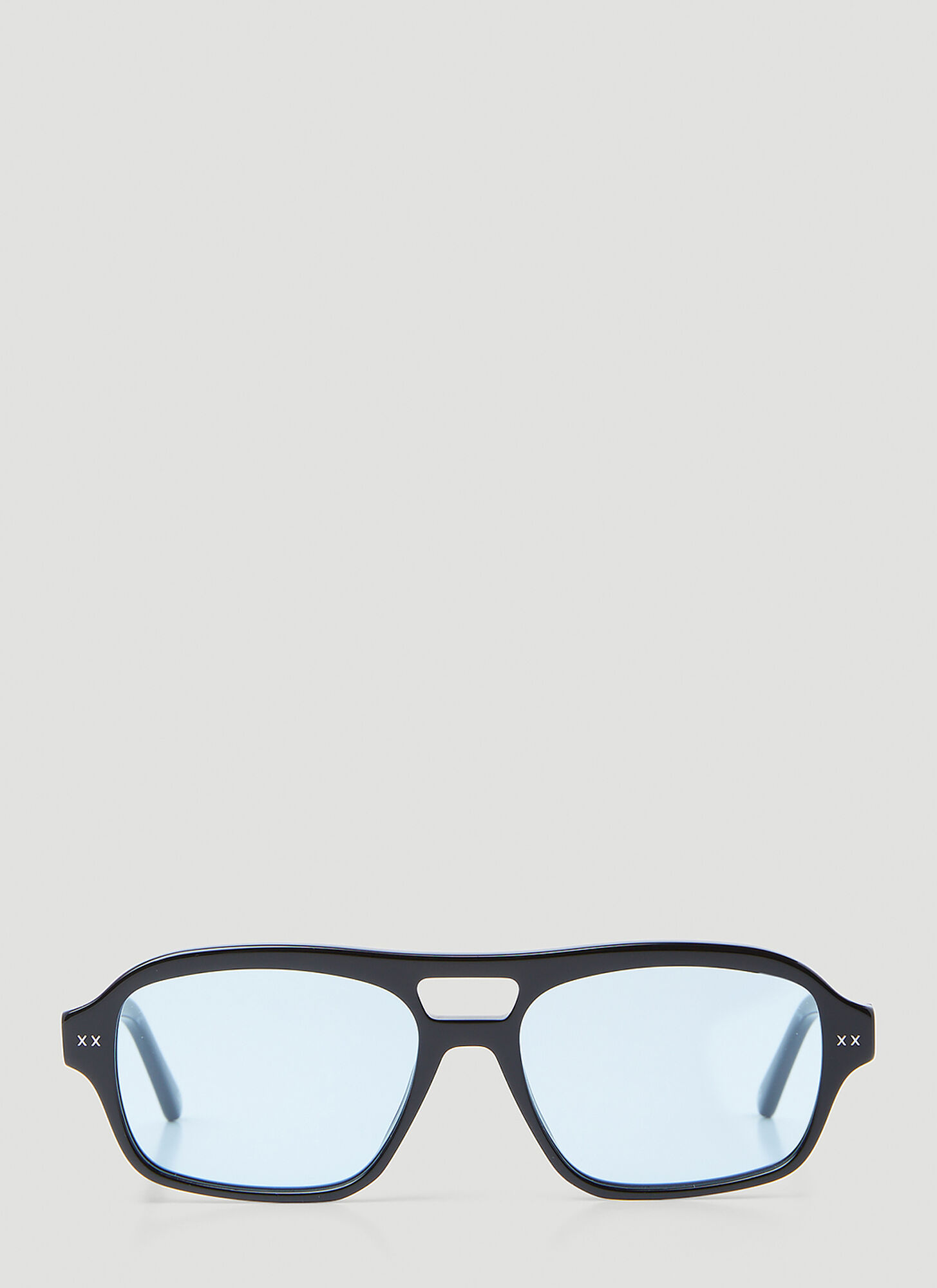 Shop Lexxola Damien Aviator Sunglasses In Black