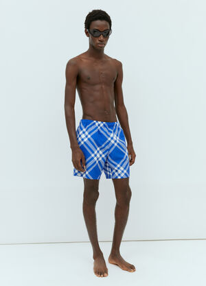 Patta Check Swim Shorts Black pat0156019