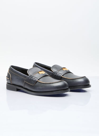 Miu Miu Leather Penny Loafers Black miu0257017