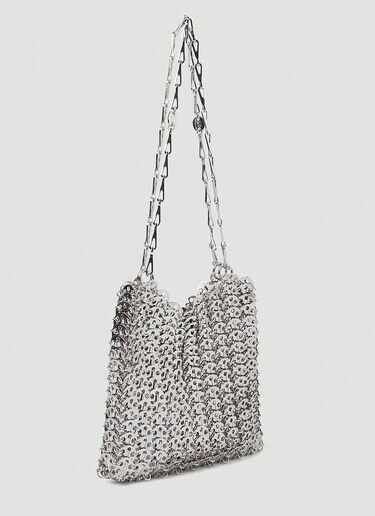 Rabanne 1969 Metallic Disc Shoulder Bag Silver pac0247003