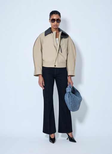 LN-CC® - Bottega Veneta: Quilted Collar Jacket - Beige Bottega Veneta Quilted Collar Jacket Beige bov0264041