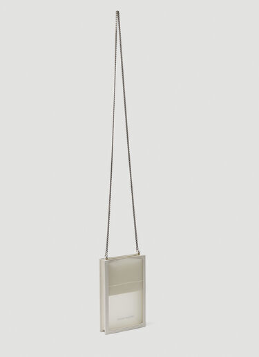 Alexander McQueen Phone Chain Case White amq0244015