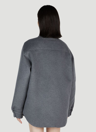 Padded Velour Jacket Miu Miu Padded Velour Jacket Grey miu0254012
