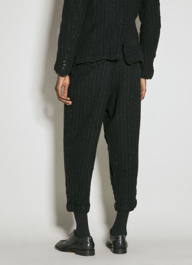 Comme des Garçons Homme Plus Lame Pinstripe Pants Black hpl0154008