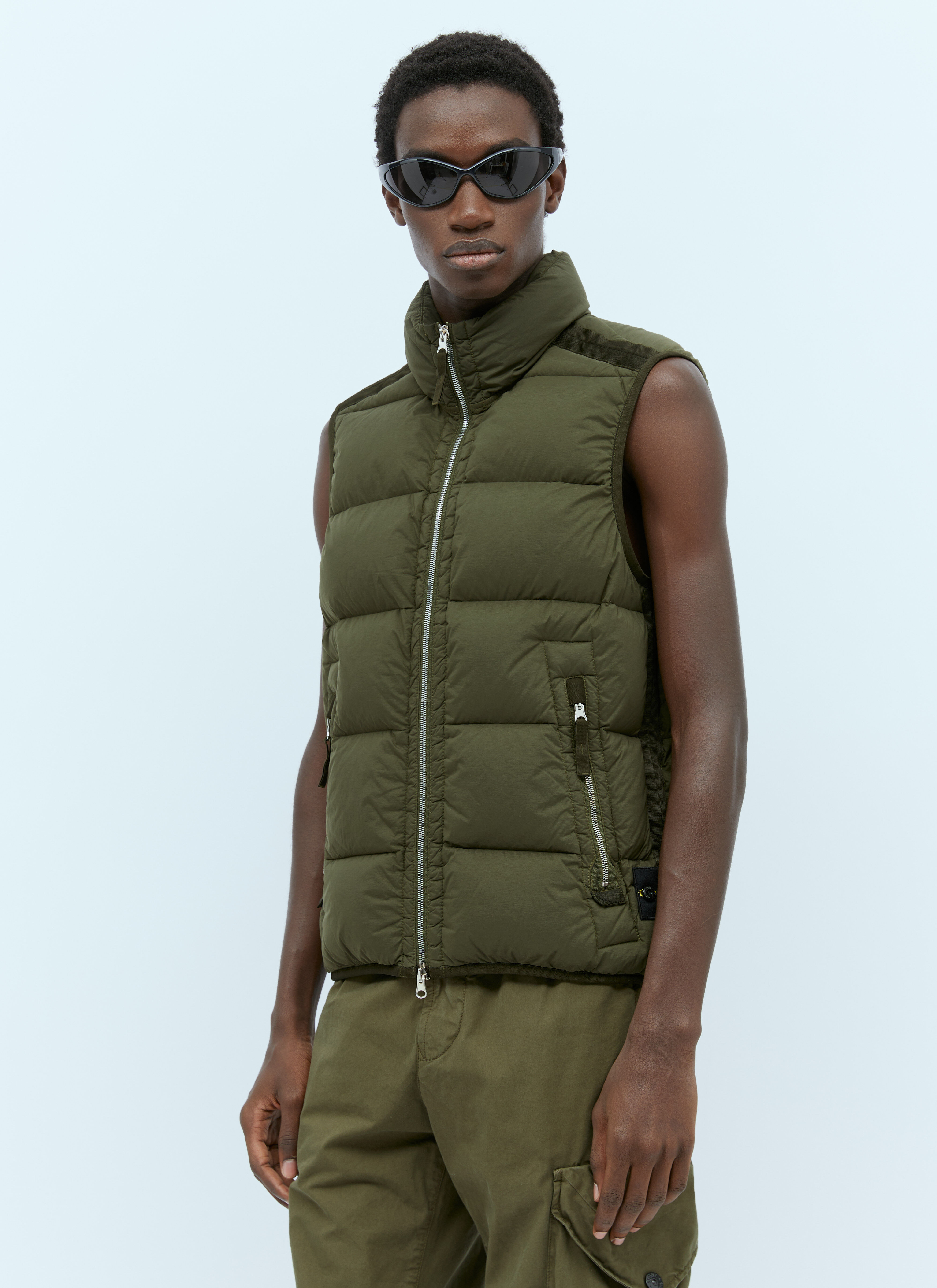 Olive green best sale mens vest