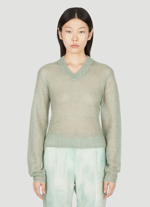 Acne Studios Mohair Knit Sweater Burgundy acn0254009