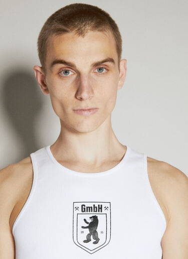 GmbH Logo Print Tank Top White gmb0156004