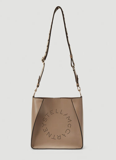 Stella McCartney Logo Shoulder Bag Beige stm0239013