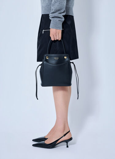 Prada 迷你皮革手提包 黑色 pra0266025