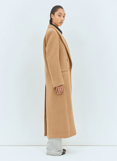 Dries Van Noten Wool Overcoat Beige dvn0258023