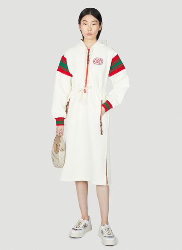 Gucci Hooded Sweater Dress White guc0251294