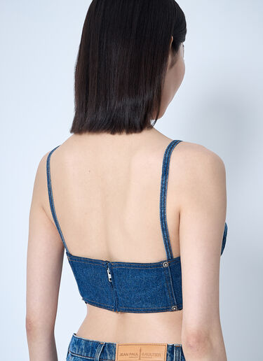 Jean Paul Gaultier Denim Bra Blue jpg0260004