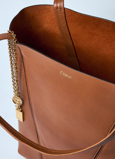 Chloé Spin Tote Bag Brown chl0259036