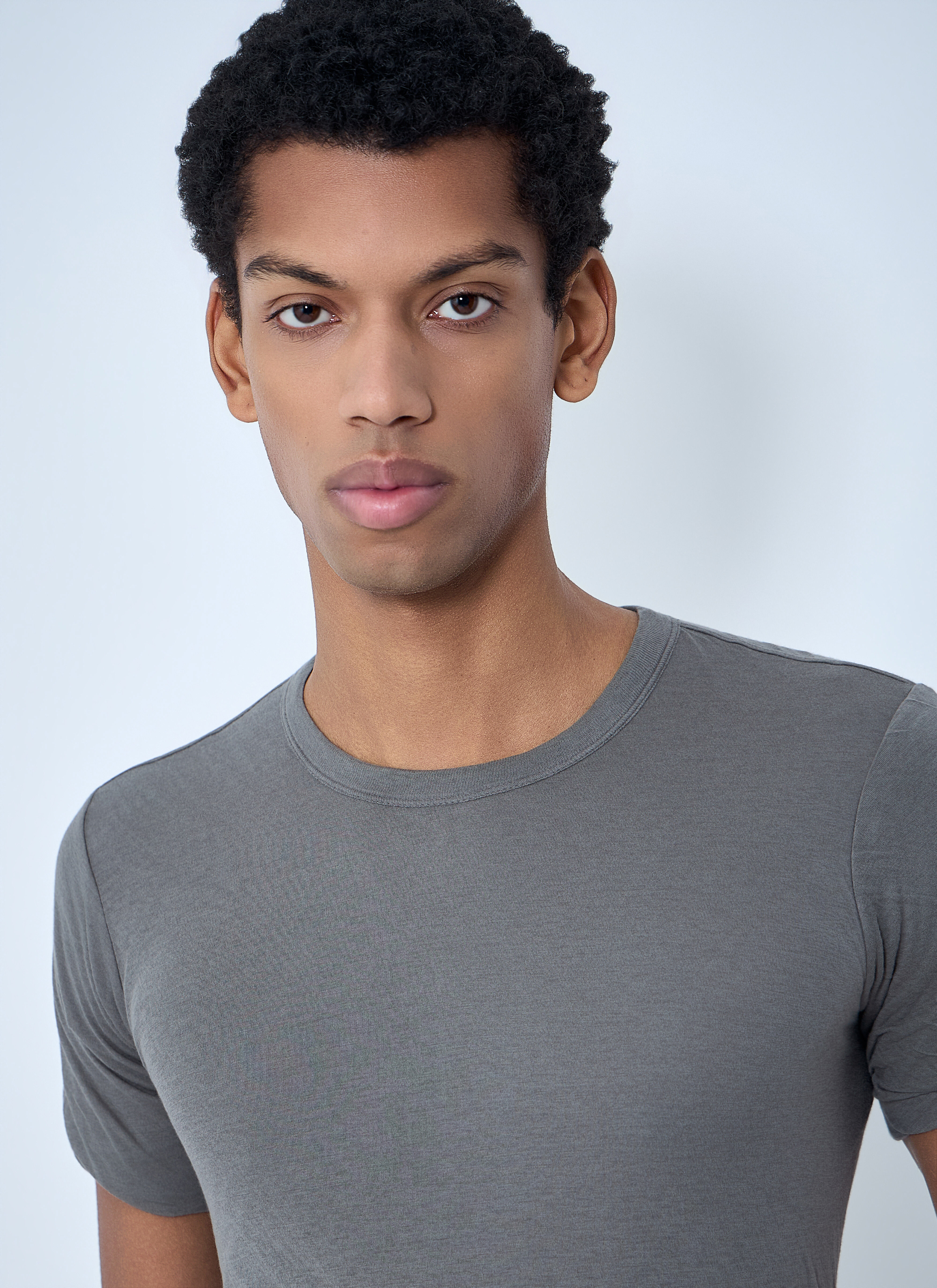 Rick Owens Men's' Crewneck T-Shirt in Grey | LN-CC®