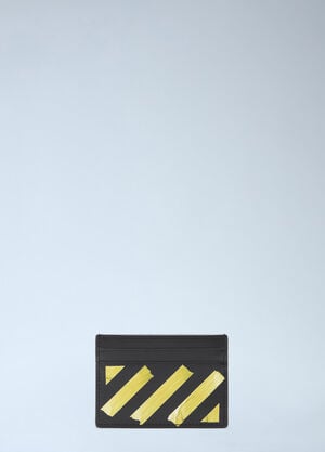 Off-White Diagonal Tape Card Case Black ofw0164328