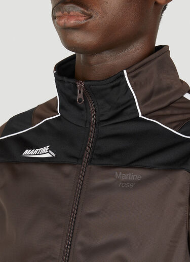 Martine Rose Shrunken Track Jacket Brown mtr0352005