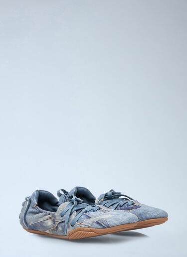 Acne Studios レザーレースアップレザーシューズ ブルー acn0258015