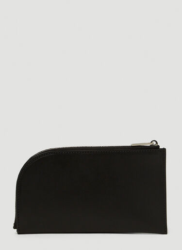 Rick Owens Zip Around Wallet Black ric0147037