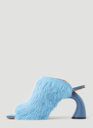 Ponyhair Mules Dries Van Noten Ponyhair Mules Blue dvn0253012