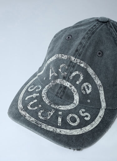 Logo Motif Baseball Cap Acne Studios Logo Motif Baseball Cap Black acn0162029