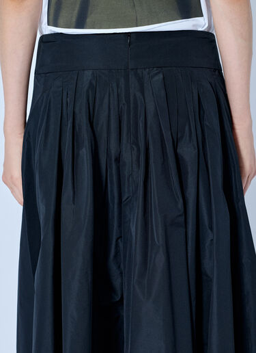 LN-CC® - Max Mara: Pleated Maxi Skirt - Black Max Mara Pleated Maxi Skirt Black max0265202