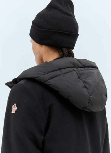 Moncler Grenoble Logo Patch Beanie Hat Black mog0158009