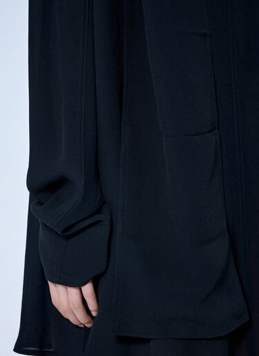 Toteme Draped Scarf Blouse Black tot0265008
