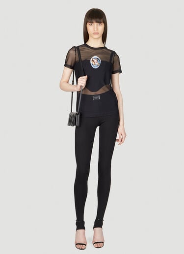Logo Plaque Leggings Dolce & Gabbana Logo Plaque Leggings Black dol0253012