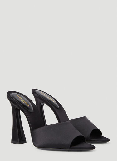 Saint Laurent Suite High Heel Mules Black sla0251176