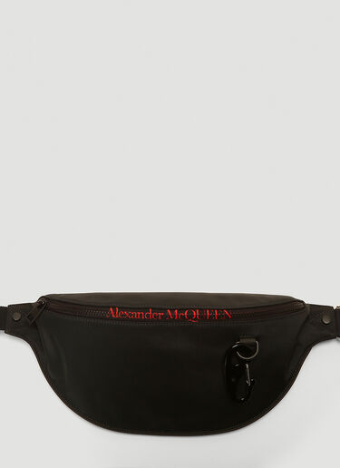 Alexander McQueen Logo Print Belt Bag Black amq0142022
