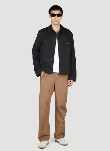Lemaire Military Overshirt Black lem0152002