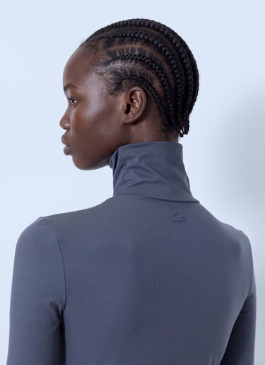 LN-CC® - Lacoste: Runway High Neck Printed Stretch T-shirt - Grey Lacoste Runway High Neck Printed Stretch T-shirt Grey lac0266003