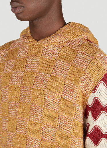 Marni Multi Panel Chequerboard Sweatshirt Orange mni0153007