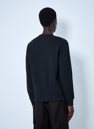 LN-CC® - Stone Island: Crewneck Sweatshirt with Logo Patch - Black Stone Island Crewneck Sweatshirt with Logo Patch Black sto0165016
