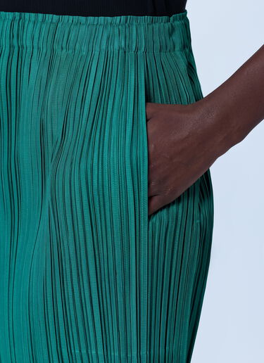 LN-CC® - Pleats Please Issey Miyake: Thicker Bottoms 1 Midi Skirt - Green Pleats Please Issey Miyake Thicker Bottoms 1 Midi Skirt Green plp0266003