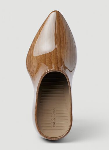Balenciaga Technoclog Platform Clogs Brown bal0152064