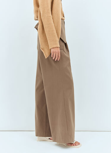 JW Anderson フォールドオーバーパンツ  ブラウン jwa0258002
