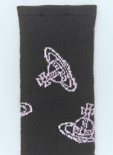 Vivienne Westwood Fingerless Orb Gloves Black vvw0158013